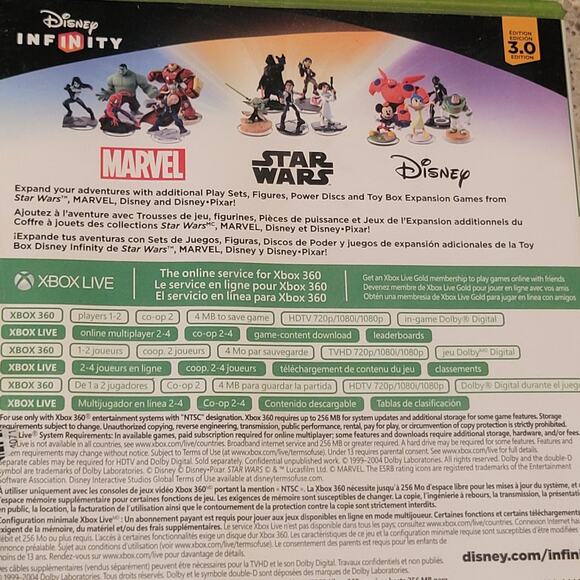 Disney Infinity 3.0 Edition Disc Microsoft XBOX 360, 2015 Case + Manual✨️Rated E - Picture 8 of 9